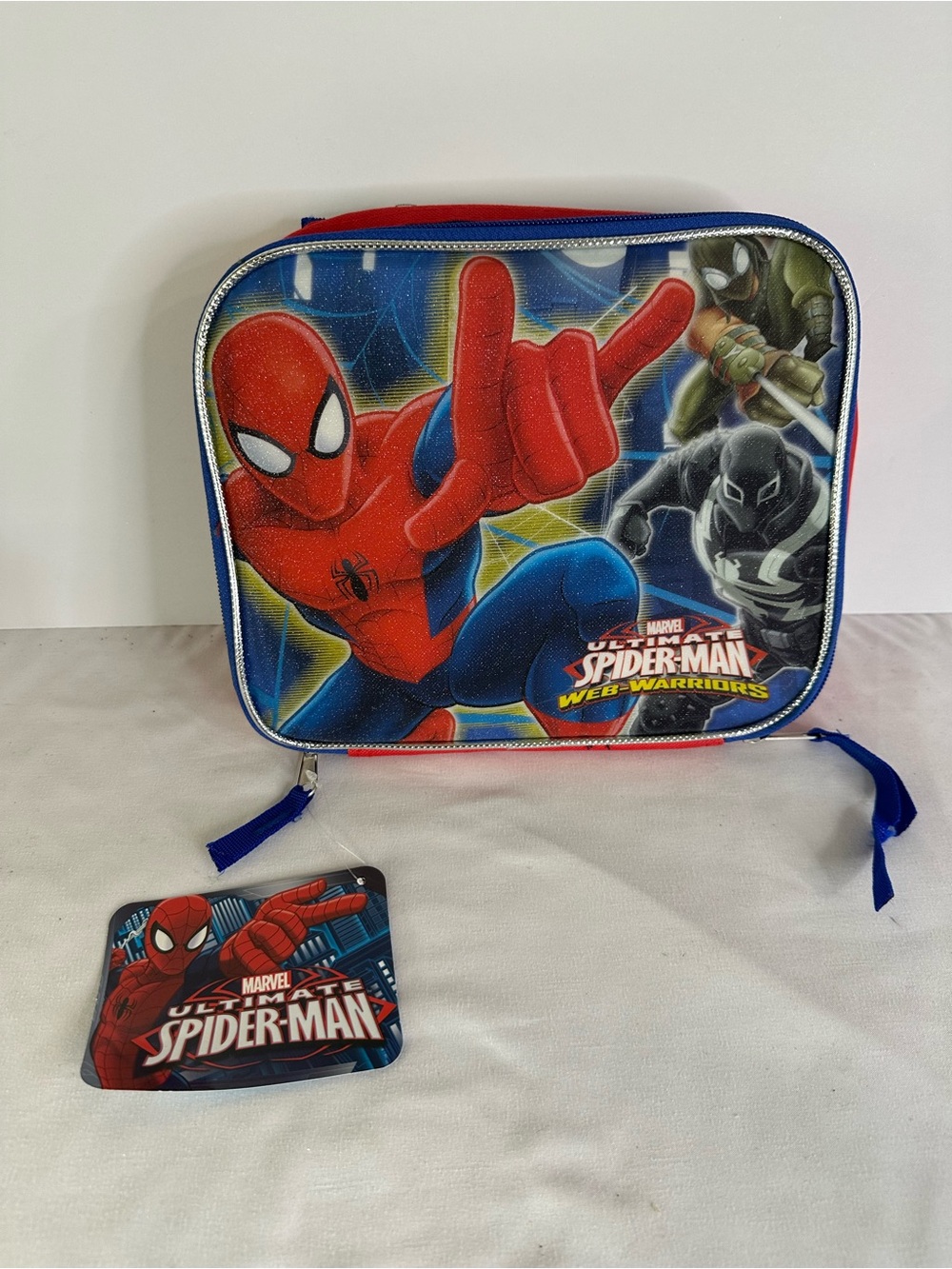 Marvel Spider-Man Web Warriors Lunch Tote - Red, Blue & Black